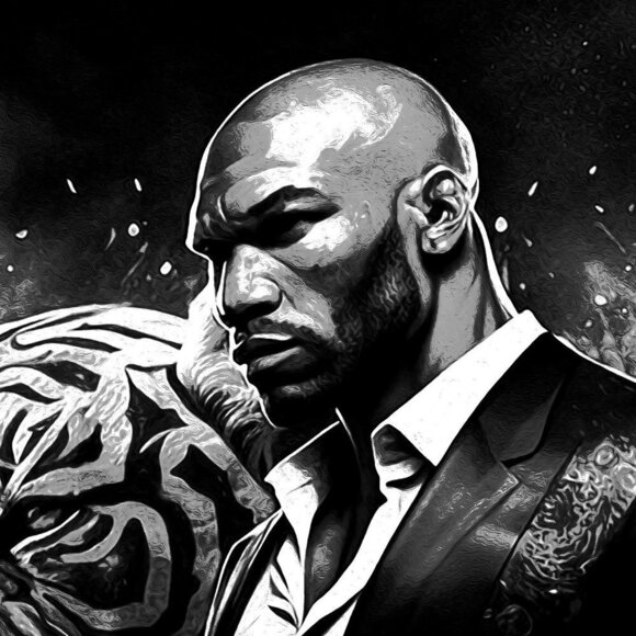 AWAKEN the Beast Inside Motivational Oil Painting Art Print - Picture 3 of 6